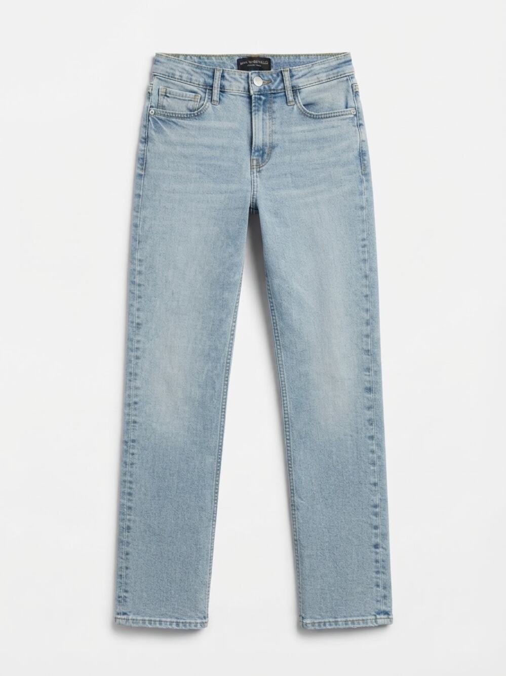 Banana Republic High Rise Straight Jeans Light Wash Premium Denim Size 25 Basic